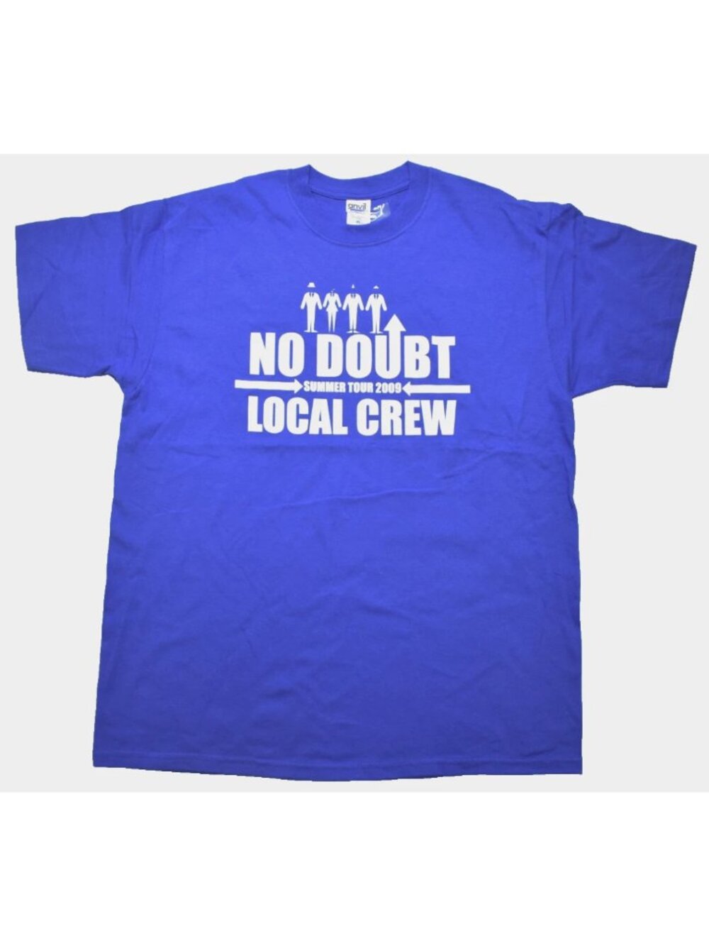 No Doubt Mens No Doubt Summer Tour 2009 Local Crew Blue Concert Shirt New XL